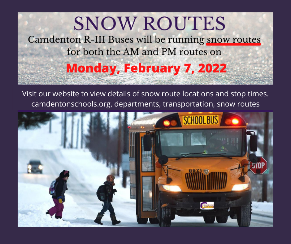 Snow Routes Feb. 7